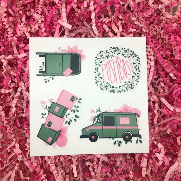 Posh Boss Floral Sticker Sheet - Picture 2 of 3